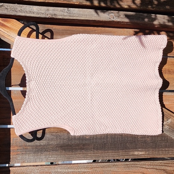 Kate Hill Light Pink Cotton Knit Sleeveless Top,  Sz Medium - Picture 5 of 7